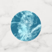 Blauwe watermarmer confetti (Kleine voorkant)