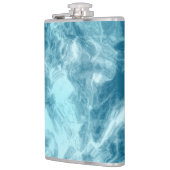 Blauwe watermarmer heupfles (Links)