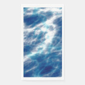 Blauwe watermarmer servet (Voorkant)