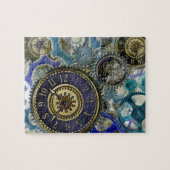 Blauwe waterpijlstaafsnaren, moerassen, vingerafdr legpuzzel (Horizontaal)