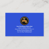 Blauwe waterpijpleiding Lektensbuis Visitekaartje (Achterkant)