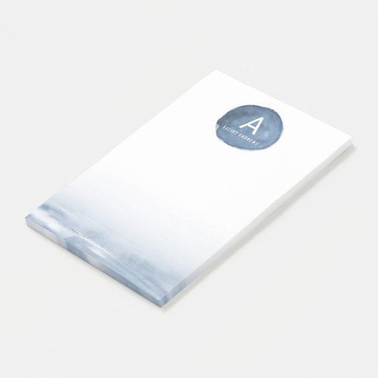 Blauwe waterput | Gepersonaliseerd Post-it® Notes (Schuin)