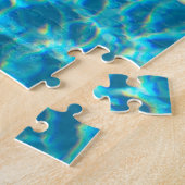 Blauwe waterpuzzel legpuzzel (Zijkant)