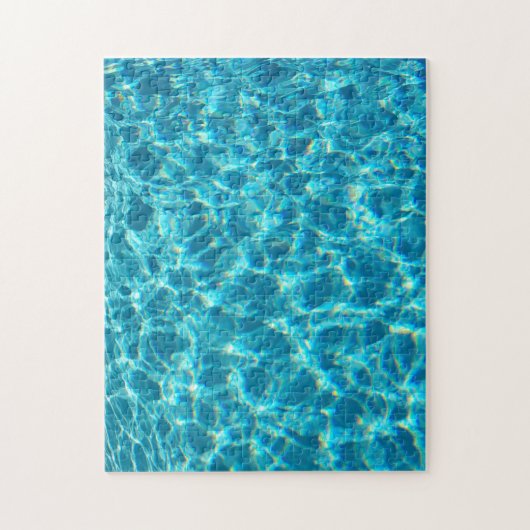 Blauwe waterpuzzel legpuzzel (Verticaal)