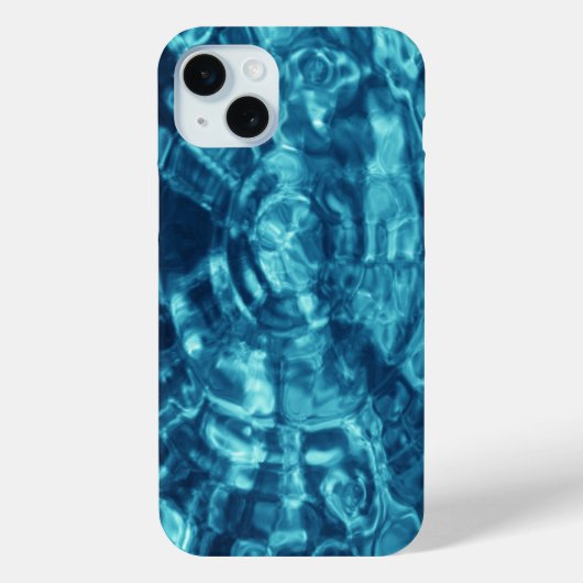 Blauwe waterrimpels Case-Mate iPhone case (Achterkant)