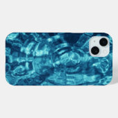 Blauwe waterrimpels Case-Mate iPhone case (Achterkant (horizontaal))