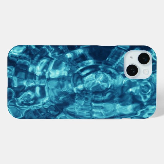 Blauwe waterrimpels Case-Mate iPhone case (Achterkant (horizontaal))
