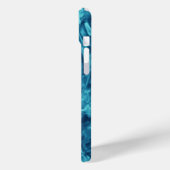 Blauwe waterrimpels Case-Mate iPhone case (Achterkant / Links)