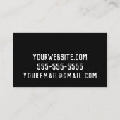 Blauwe waterrimpels die zwemmen in lessen / poolse visitekaartje (Achterkant)