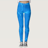 Blauwe waterrimpels leggings (Voorkant)