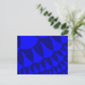 Blauwe waterschalen briefkaart (Staand voorkant)