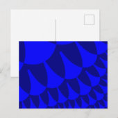 Blauwe waterschalen briefkaart (Voorkant / Achterkant)