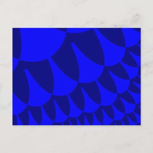Blauwe waterschalen briefkaart (Voorkant)