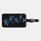 Blauwe waterschildpadden bagagelabel (Achterkant horizontaal)