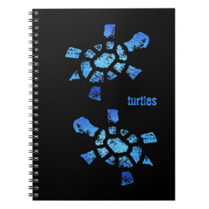 Blauwe waterschildpadden notitieboek
