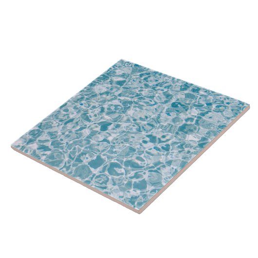 Blauwe watertextuur tegeltje (Zijkant)