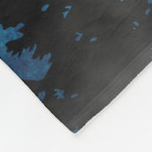 Blauwe waterval fleece deken (Hoek)