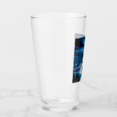 Blauwe waterval glas (Rechts)