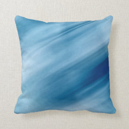 Blauwe waterval Sierkussen kunst