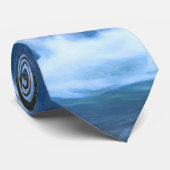 Blauwe waterval Stropdas (Opgerold)