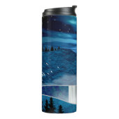 Blauwe waterval thermosbeker (Gedraaid links)