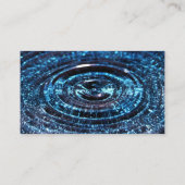 Blauwe waterval visitekaartje (Achterkant)
