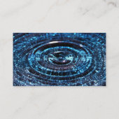 Blauwe waterval visitekaartje (Achterkant)