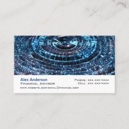 Blauwe waterval visitekaartje