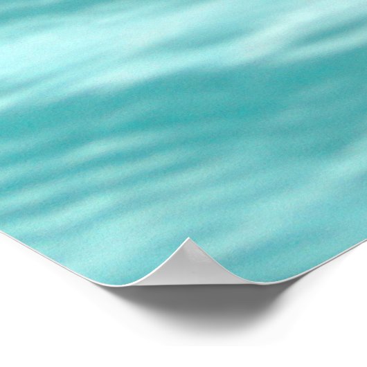 Blauwe watervallen Poster (Hoek)