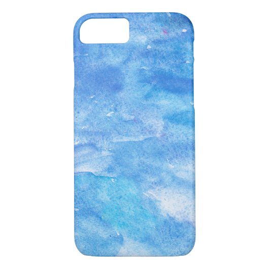 blauwe waterverf abstract Case-Mate iPhone case (Achterkant)