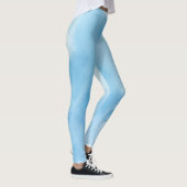Blauwe Waterverf Abstract Leggings (Rechts)