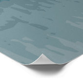 Blauwe Waterverf Abstract Poster (Hoek)