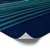 Blauwe Waterverf Abstract Poster van Krishna (Hoek)
