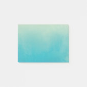 Blauwe Waterverf Abstracte Post-it® notes 4x3 (Voorkant)