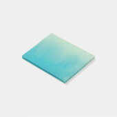 Blauwe Waterverf Abstracte Post-it® notes 4x3 (Schuin)