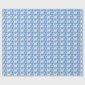 Blauwe Waterverf: Abstracte Zeeen golven Cadeaupapier (Vlak)