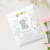 Blauwe Waterverf Baby shower Bedankzakje (Gezegeld)