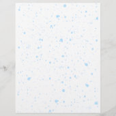 Blauwe Waterverf Baby shower, Oh Boy Baby shower Flyer (Achterkant)