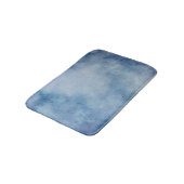 Blauwe Waterverf Badmat (Gekanteld)