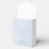 Blauwe Waterverf betoverende Cloudscape bruiloft Bedankdoosjes (Geopend)
