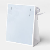 Blauwe Waterverf betoverende Cloudscape bruiloft Bedankdoosjes (Achterkant)