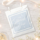 Blauwe Waterverf betoverende Cloudscape bruiloft Bedankzakje (Geknipt)