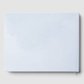 Blauwe Waterverf betoverende Cloudscape bruiloft Gastenboek (Achterkant)