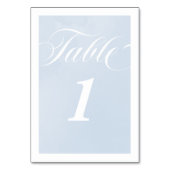 Blauwe Waterverf betoverende Cloudscape bruiloft Kaart (Voorkant)