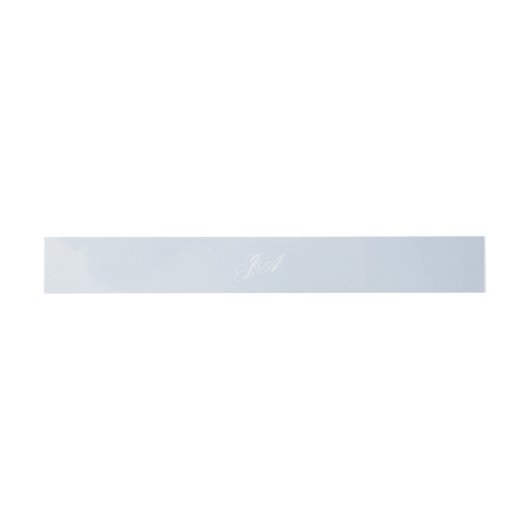 Blauwe Waterverf betoverende Cloudscape bruiloft Uitnodigingen Wikkel (Vlak)