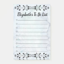 Blauwe Waterverf bloeit om lijstnotities te doen