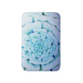 Blauwe waterverf bloem abstract ontwerp badmat (Voorkant Verticaal)