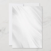 Blauwe Waterverf Bloemdoop uitnodiging (Achterkant)