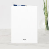 Blauwe Waterverf Bloemen 30e bruiloft Jubileum (Achterkant)