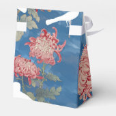 Blauwe Waterverf  bloemen en vogels Bedankdoosjes (Achterkant)